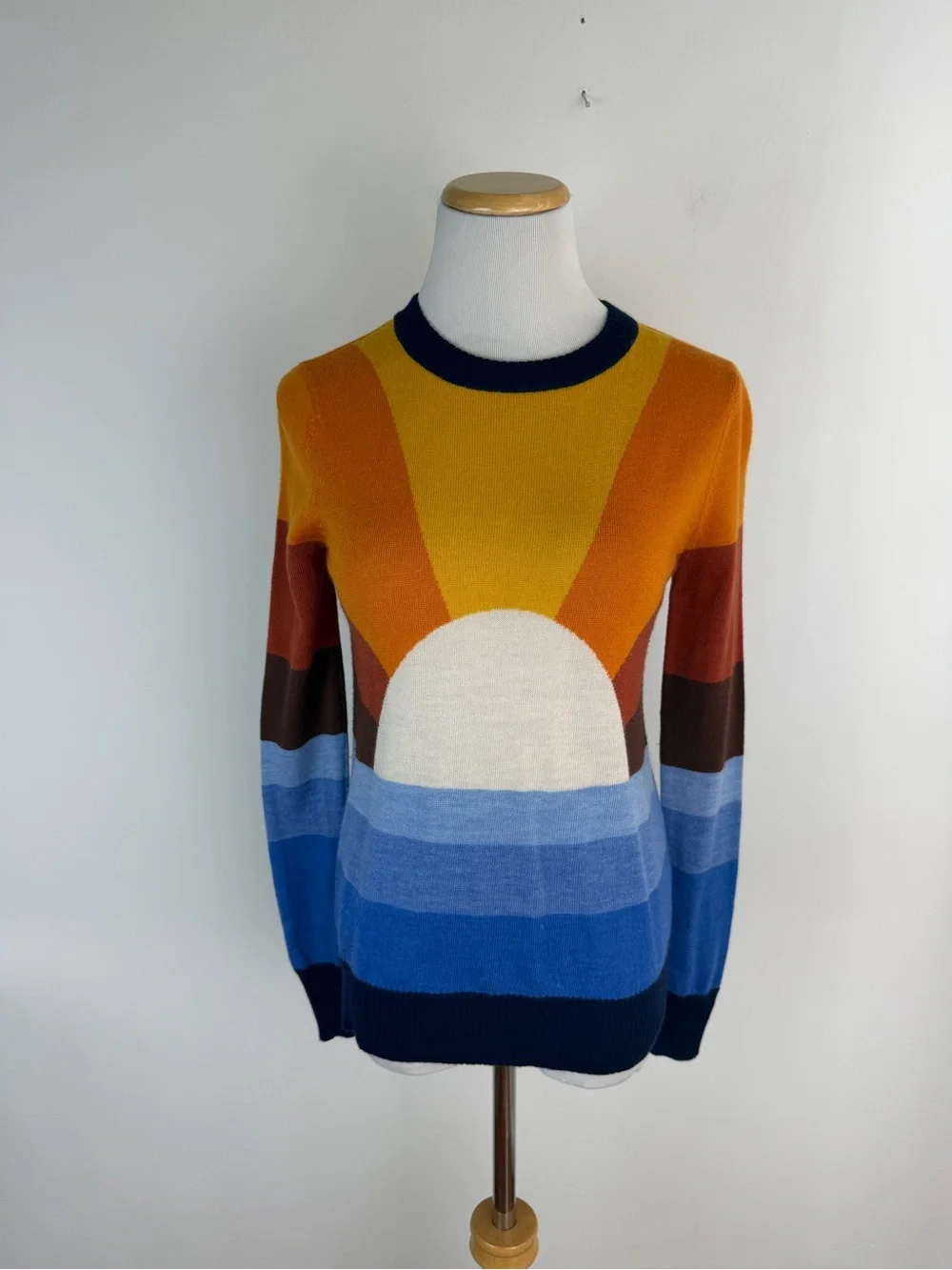 Stoned Immaculate California Dreaming Sun Sweater 100% Wool Size S